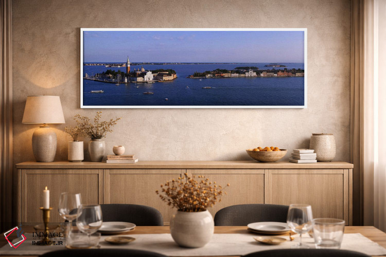 تابلو دکوراتیو San Giorgio Maggiore, Venice, Italy,نمای بالا از ساختما… اثر پانورامیک ایمجز - D2W