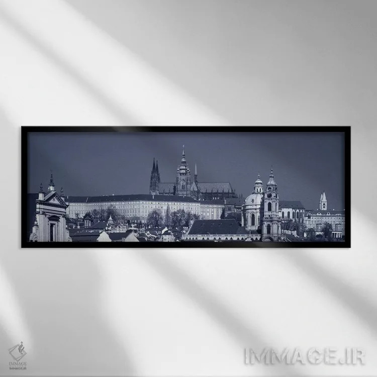 تابلو دکوراتیو Hradcany Castle, St. Nicholas Church, Prague, Czech Rep… اثر پانورامیک ایمجز - نمای قابدار مشکی