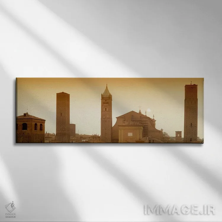 تابلو دکوراتیو Bologna, Italy,ساختمان های شهری، بولونیا، ایتالیا اثر پانورامیک ایمجز - نمای روبهرو روی دیوار