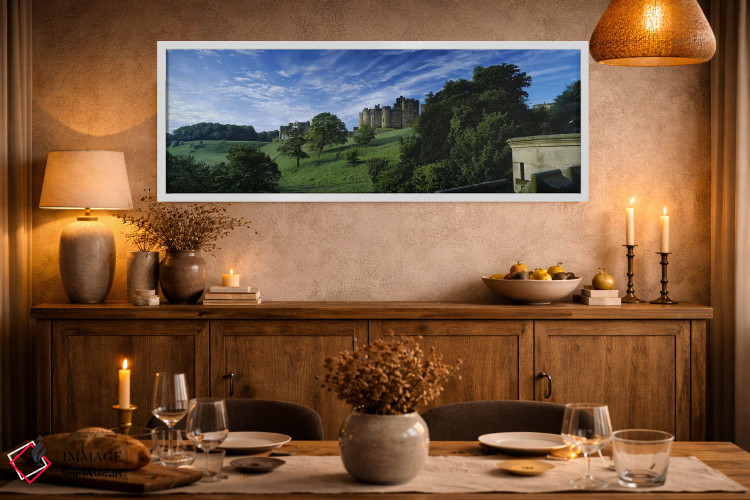 تابلو دکوراتیو Alnwick, Northumberland, England, United Kingdom,قلعه آ… اثر پانورامیک ایمجز - D2W
