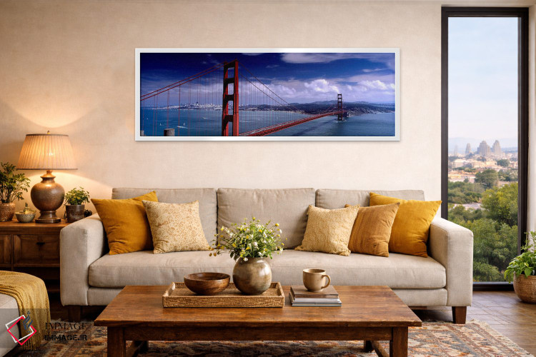 تابلو دکوراتیو Golden Gate Bridge, San Francisco, California, USA,پل ر… اثر پانورامیک ایمجز - D4W