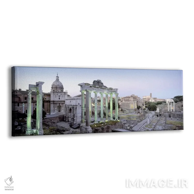 تابلو دکوراتیو Rome, Italy,ویرانه های بنای قدیمی، رم، ایتالیا اثر پانورامیک ایمجز - نمای پرسپکتیو محصول