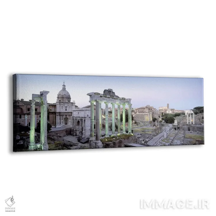 تابلو دکوراتیو Rome, Italy,ویرانه های بنای قدیمی، رم، ایتالیا اثر پانورامیک ایمجز - نمای پرسپکتیو محصول