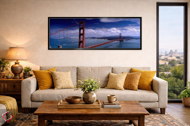 تابلو دکوراتیو Golden Gate Bridge, San Francisco, California, USA,پل ر… اثر پانورامیک ایمجز - D6B