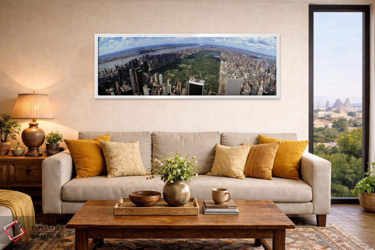 تابلو دکوراتیو Manhattan, New York City, New York State, USA,نمای هوای… اثر پانورامیک ایمجز - D5W