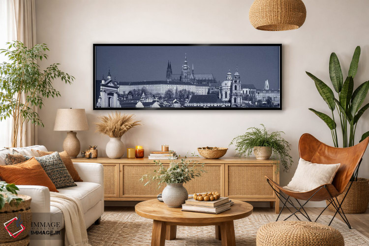 تابلو دکوراتیو Hradcany Castle, St. Nicholas Church, Prague, Czech Rep… اثر پانورامیک ایمجز - D4B
