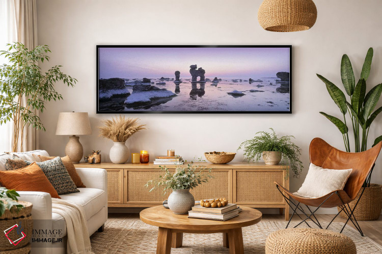 تابلو دکوراتیو Faro, Gotland, Sweden,راکس در ساحل، فارو، گوتلاند، سوئد اثر پانورامیک ایمجز - D4B