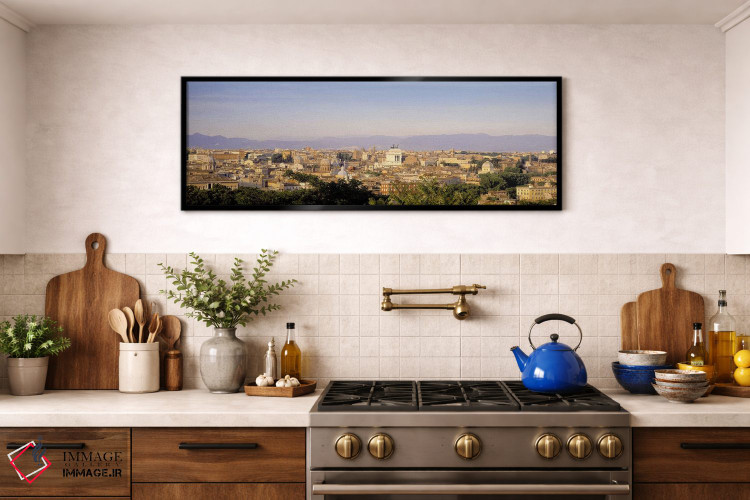 تابلو دکوراتیو Rome, Lazio, Italy,نمای بالا، رم، لاتزیو، ایتالیا اثر پانورامیک ایمجز - D2B