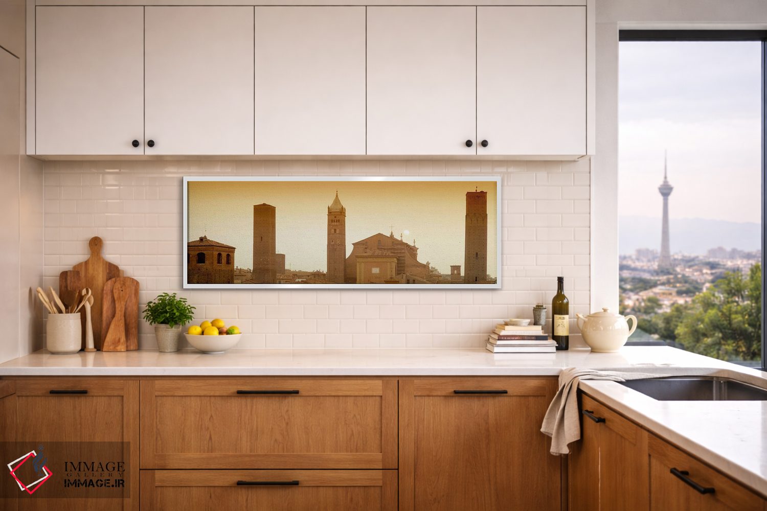 تابلو دکوراتیو Bologna, Italy,ساختمان های شهری، بولونیا، ایتالیا اثر پانورامیک ایمجز - D3W