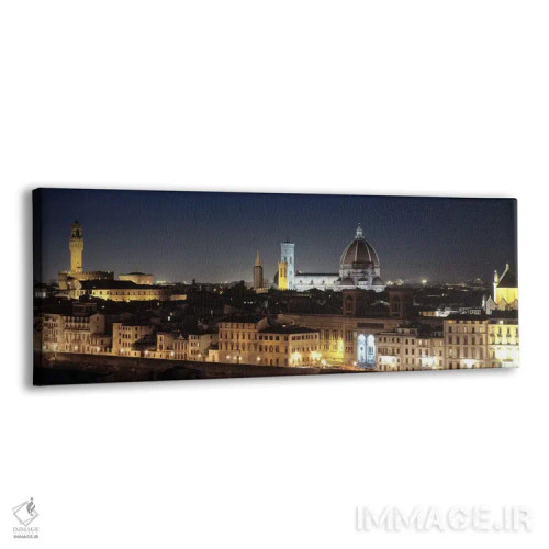 تابلو دکوراتیو Florence, Tuscany, Italy,شهر قدیمی در شب، فلورانس، توسک… اثر پانورامیک ایمجز - نمای پرسپکتیو محصول