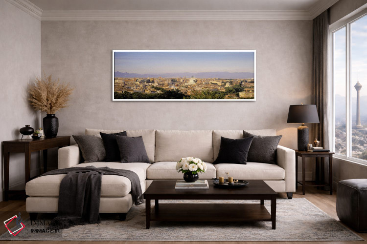 تابلو دکوراتیو Rome, Lazio, Italy,نمای بالا، رم، لاتزیو، ایتالیا اثر پانورامیک ایمجز - D4W