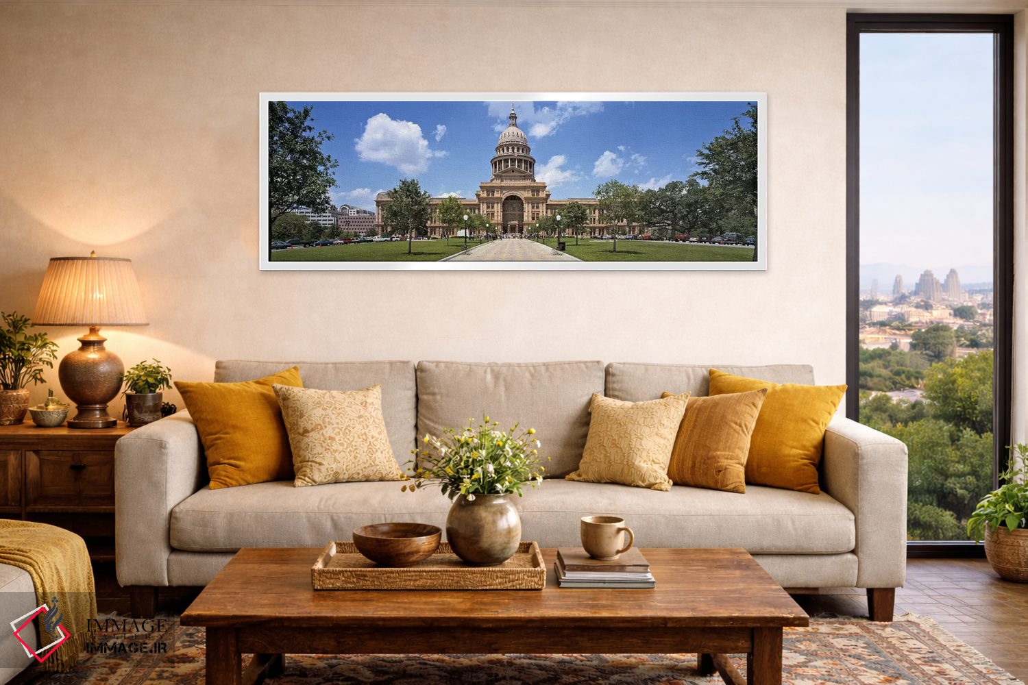 تابلو دکوراتیو Texas State Capitol, Austin, Texas, USA,نمای بیرونی ساخ… اثر پانورامیک ایمجز - D4W