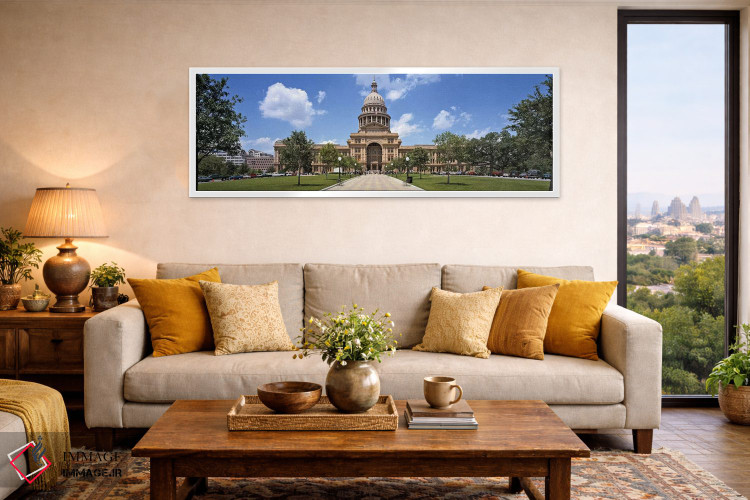 تابلو دکوراتیو Texas State Capitol, Austin, Texas, USA,نمای بیرونی ساخ… اثر پانورامیک ایمجز - D5W