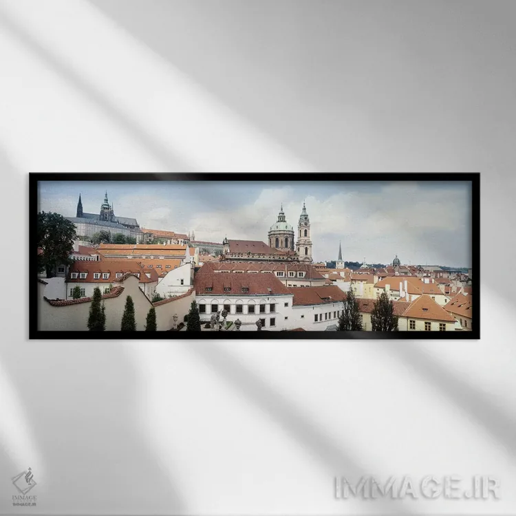 تابلو دکوراتیو St. Nicholas Church, Mala Strana, Prague, Czech Republi… اثر پانورامیک ایمجز - نمای قابدار مشکی