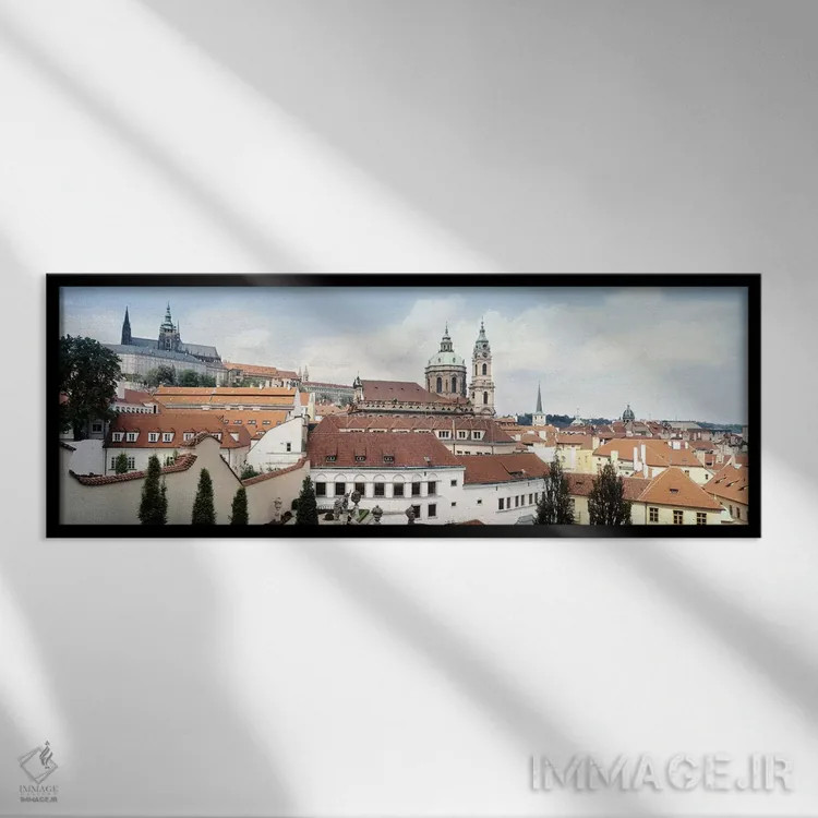 تابلو دکوراتیو St. Nicholas Church, Mala Strana, Prague, Czech Republi… اثر پانورامیک ایمجز - نمای قابدار مشکی