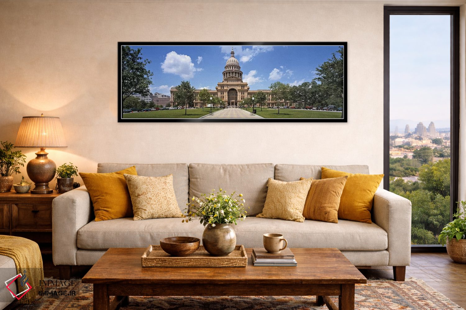 تابلو دکوراتیو Texas State Capitol, Austin, Texas, USA,نمای بیرونی ساخ… اثر پانورامیک ایمجز - D6B