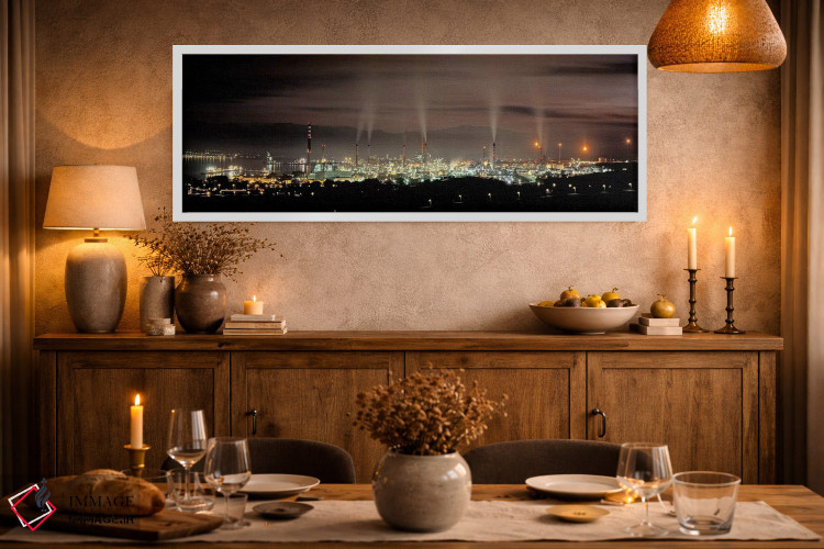 تابلو دکوراتیو San Roque, Cadiz, Andalusia, Spain,پالایشگاه جبل الطارق… اثر پانورامیک ایمجز - D1W