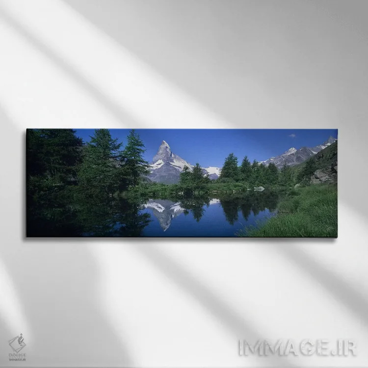 تابلو دکوراتیو Pennine Alps, Switzerland,قله ماترهورن پوشیده از برف و… اثر پانورامیک ایمجز - نمای روبهرو روی دیوار