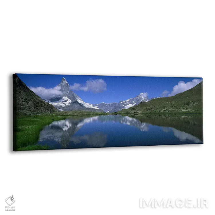 تابلو دکوراتیو Pennine Alps, Switzerland,ماترهورن برفی و انعکاس آن در… اثر پانورامیک ایمجز - نمای پرسپکتیو محصول