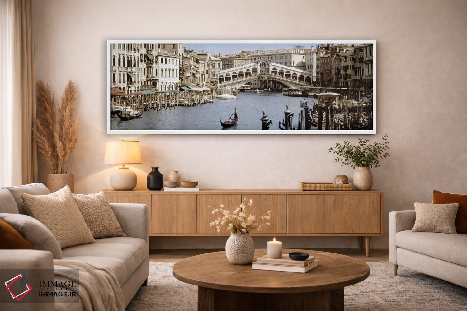 تابلو دکوراتیو Venice, Veneto, Italy,پل ریالتو، ونیز، ونتو، ایتالیا اثر پانورامیک ایمجز - D4W
