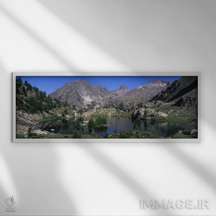 تابلو دکوراتیو Mercantour National Park, France,منظره کوهستانی، پارک م… اثر پانورامیک ایمجز - نمای قابدار سفید