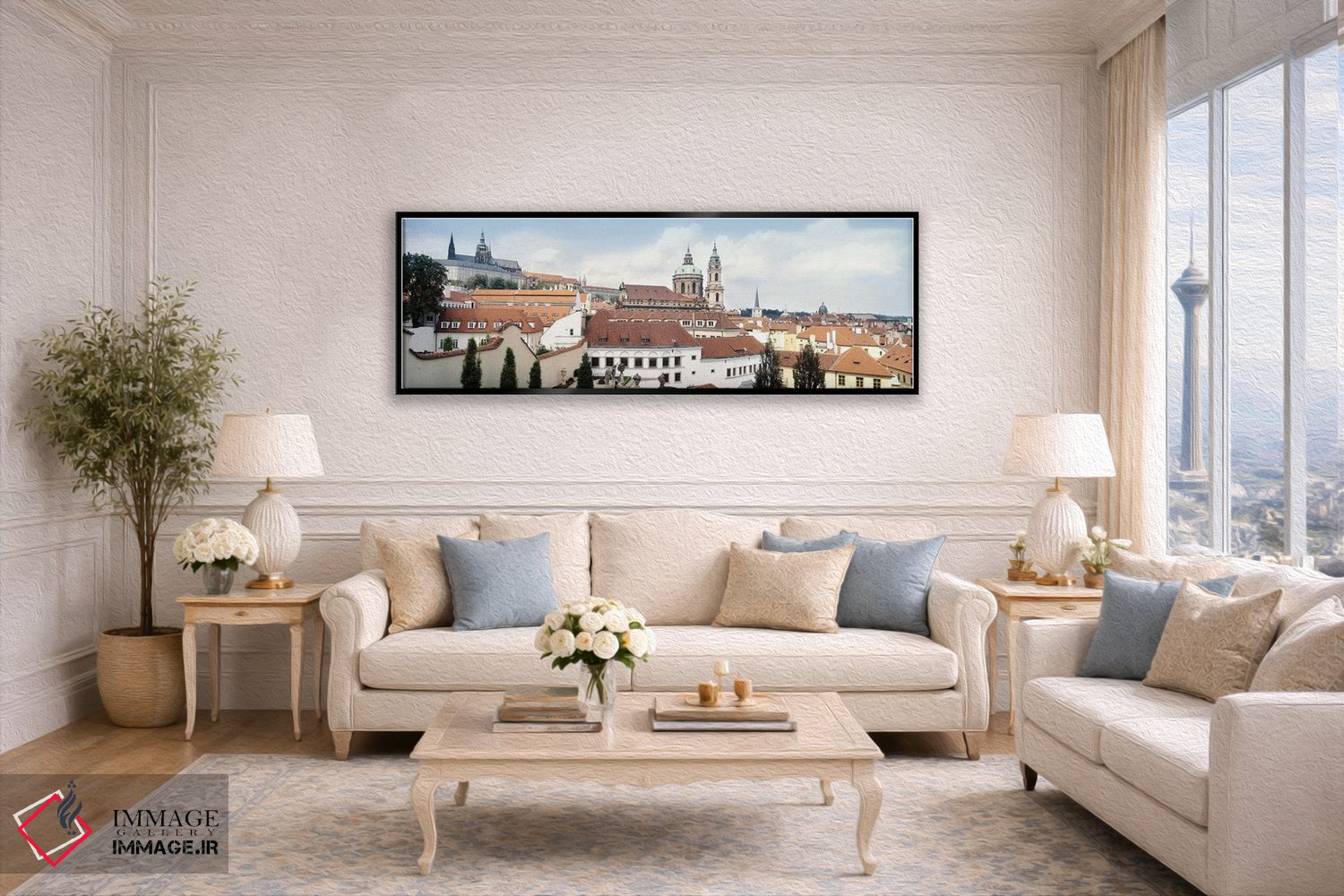 تابلو دکوراتیو St. Nicholas Church, Mala Strana, Prague, Czech Republi… اثر پانورامیک ایمجز - D5B