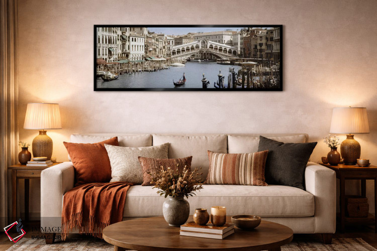 تابلو دکوراتیو Venice, Veneto, Italy,پل ریالتو، ونیز، ونتو، ایتالیا اثر پانورامیک ایمجز - D6B