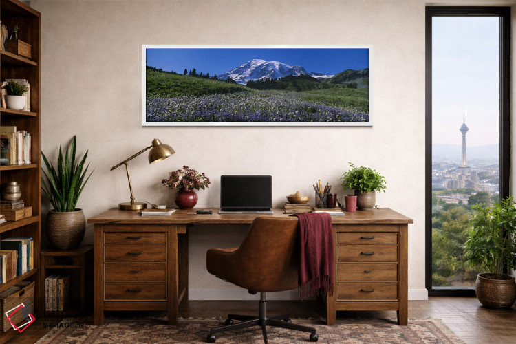 تابلو دکوراتیو Mt Rainier National Park, Washington State, USA #3,گل ه… اثر پانورامیک ایمجز - D1W
