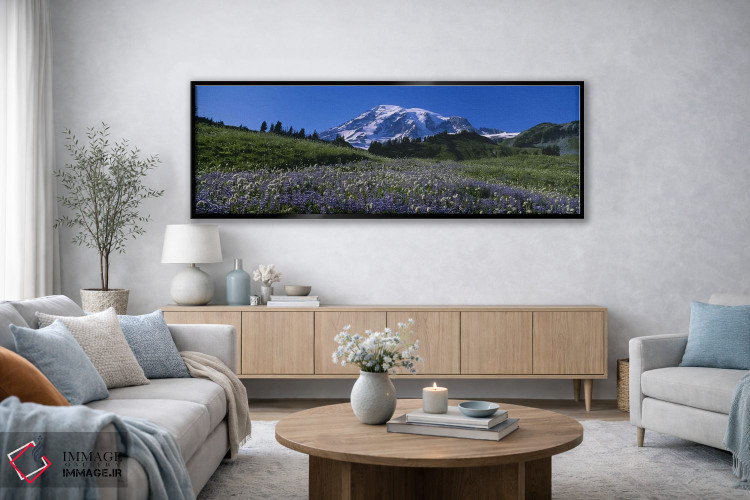 تابلو دکوراتیو Mt Rainier National Park, Washington State, USA #3,گل ه… اثر پانورامیک ایمجز - D3B
