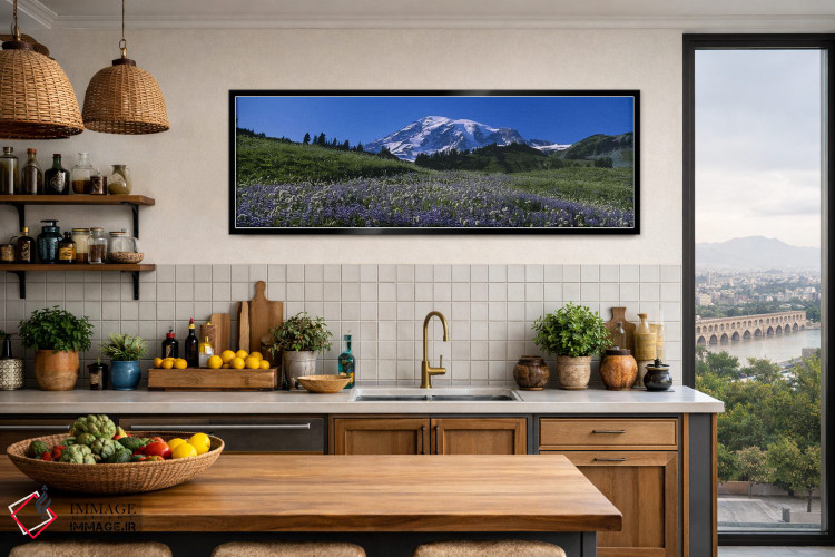 تابلو دکوراتیو Mt Rainier National Park, Washington State, USA #3,گل ه… اثر پانورامیک ایمجز - D4B