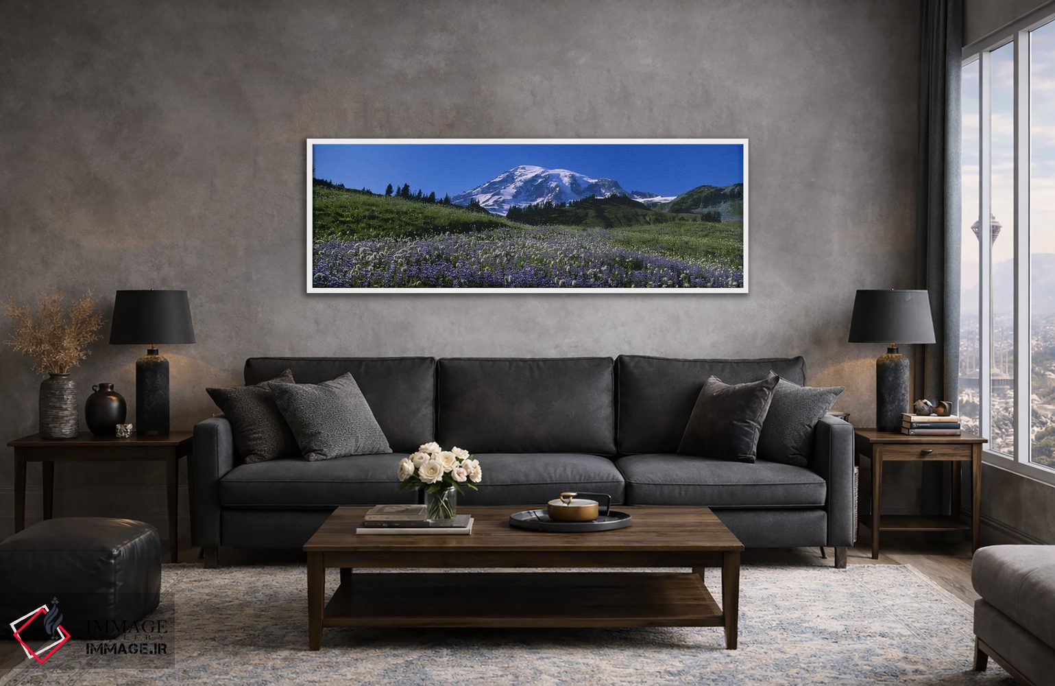 تابلو دکوراتیو Mt Rainier National Park, Washington State, USA #3,گل ه… اثر پانورامیک ایمجز - D5W