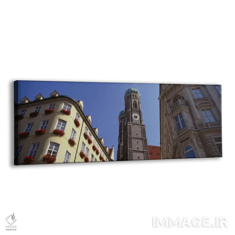 تابلو دکوراتیو Frauenkirche, Munich, Germany,نمای زاویه پایین از کلیسا… اثر پانورامیک ایمجز - نمای پرسپکتیو محصول
