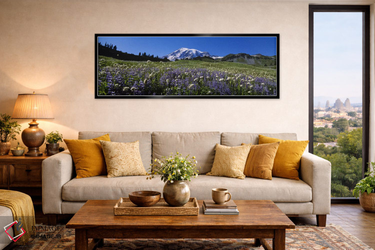 تابلو دکوراتیو Mt Rainier National Park, Washington State, USA #4,گل ه… اثر پانورامیک ایمجز - D6B