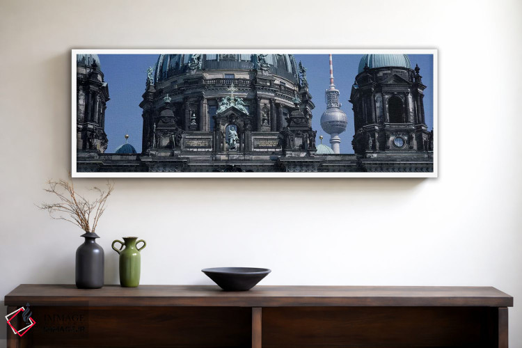 تابلو دکوراتیو Berliner Dom, with Television Tower in distance, Berlin… اثر پانورامیک ایمجز - D1W