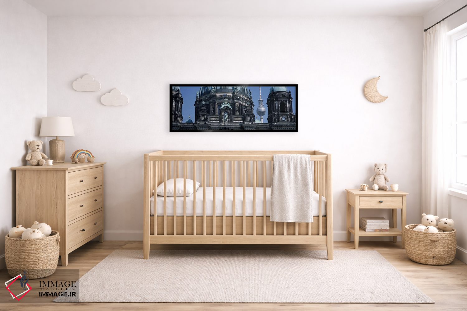 تابلو دکوراتیو Berliner Dom, with Television Tower in distance, Berlin… اثر پانورامیک ایمجز - D5B