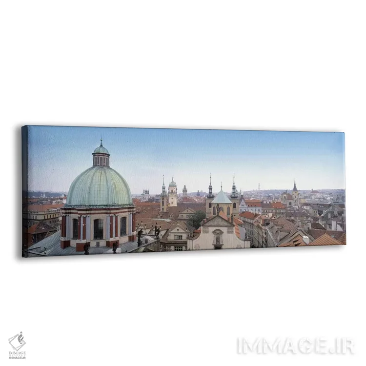 تابلو دکوراتیو Prague, Czech Republic,کلیسایی در شهر پراگ، جمهوری چک اثر پانورامیک ایمجز - نمای پرسپکتیو محصول