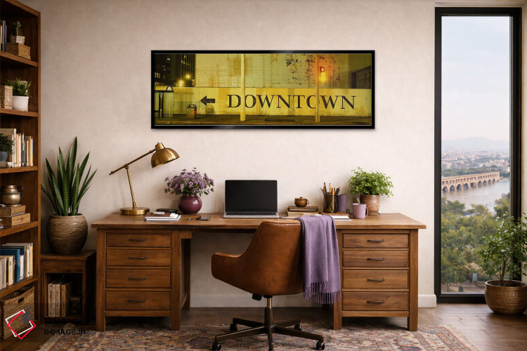 تابلو دکوراتیو San Francisco, California, USA,تابلوی مرکز شهر چاپ شده… اثر پانورامیک ایمجز - D2B