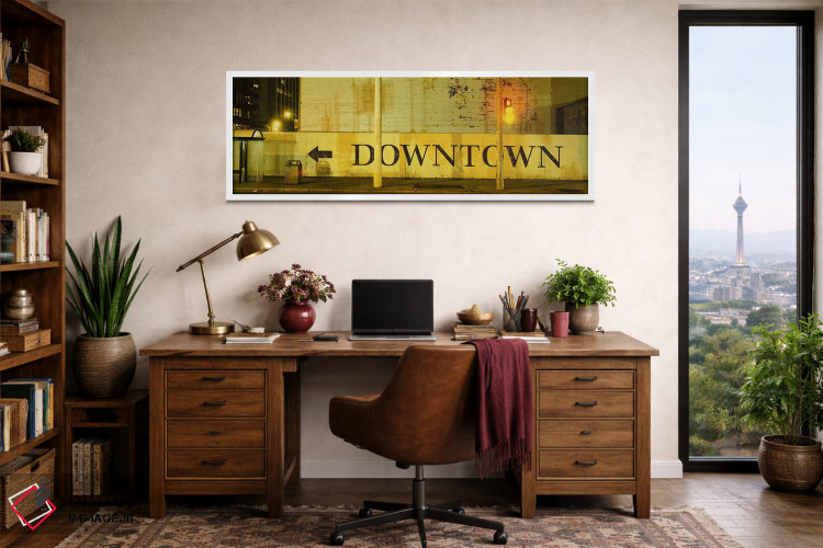 تابلو دکوراتیو San Francisco, California, USA,تابلوی مرکز شهر چاپ شده… اثر پانورامیک ایمجز - D1W