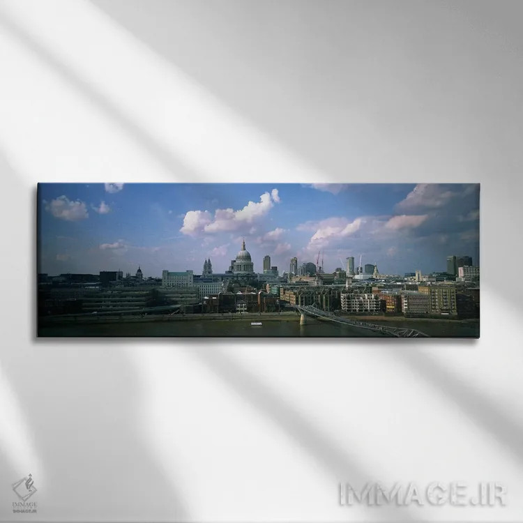 تابلو دکوراتیو St. Paul's Cathedral, London, England,ساختمان های کنار… اثر پانورامیک ایمجز - نمای روبهرو روی دیوار