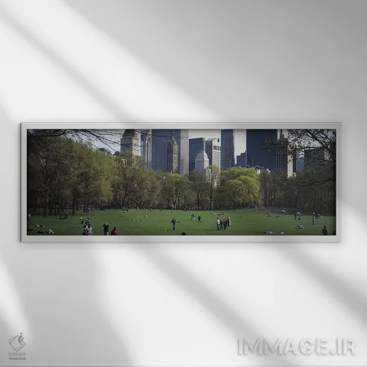 تابلو دکوراتیو Central Park, Manhattan, New York City, New York State… اثر پانورامیک ایمجز - نمای قابدار سفید