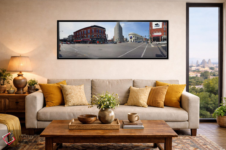تابلو دکوراتیو Wicker Park and Bucktown, Chicago, Illinois, USA,ساختما… اثر پانورامیک ایمجز - D6B