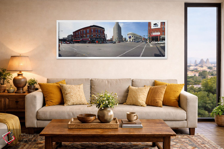 تابلو دکوراتیو Wicker Park and Bucktown, Chicago, Illinois, USA,ساختما… اثر پانورامیک ایمجز - D5W