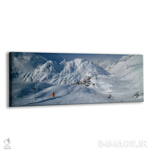 تابلو دکوراتیو St. Christoph, Austria,نمای پشت از فردی در حال اسکی روی… اثر پانورامیک ایمجز - نمای پرسپکتیو محصول