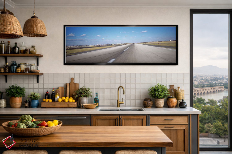 تابلو دکوراتیو Philadelphia Airport, New York State, USA,باند فرودگاه… اثر پانورامیک ایمجز - D3B