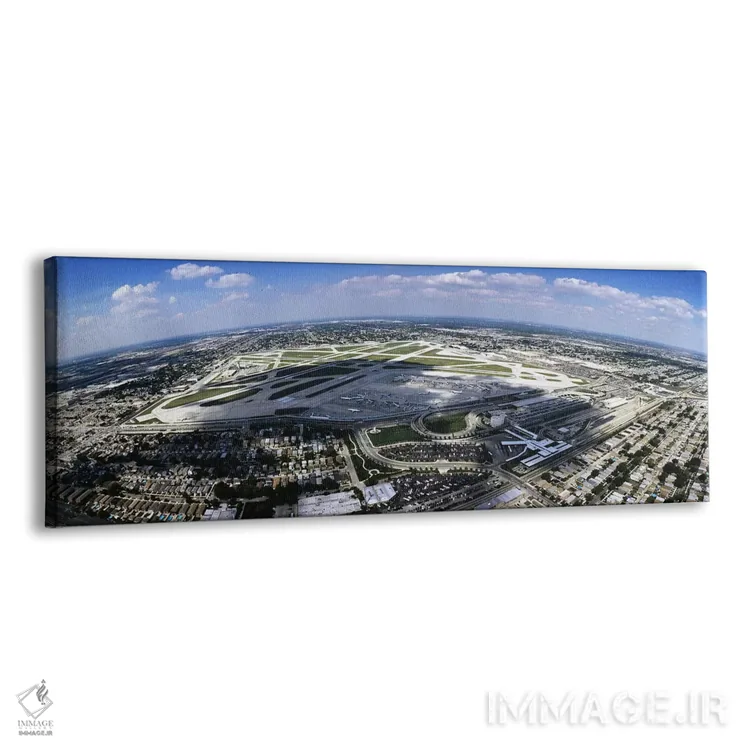 تابلو دکوراتیو Midway Airport, Chicago, Illinois, USA,نمای هوایی از فر… اثر پانورامیک ایمجز - نمای پرسپکتیو محصول