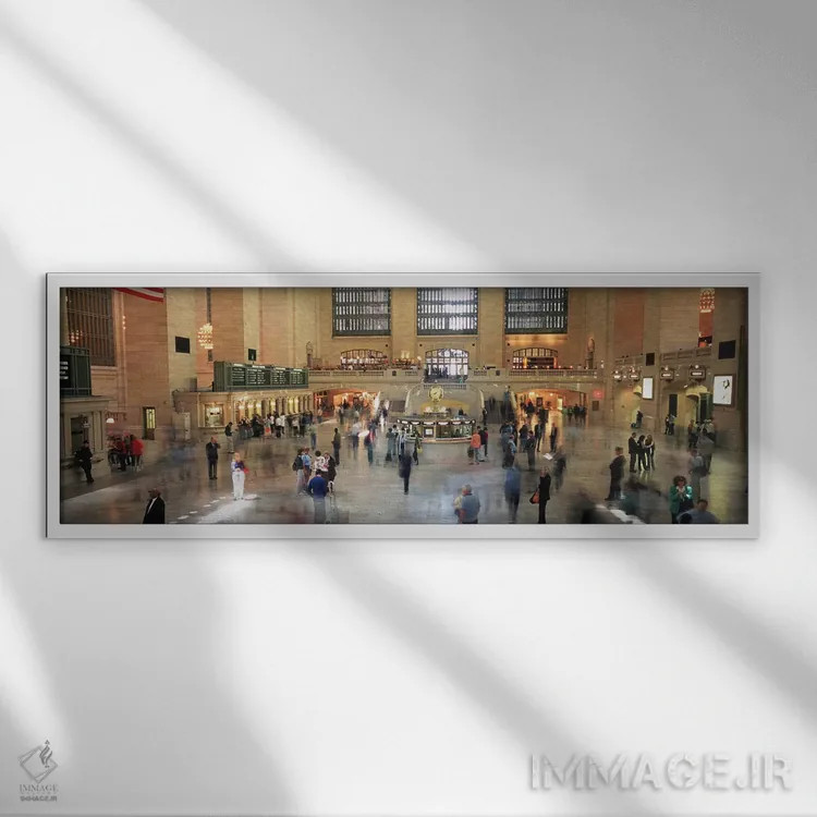 تابلو دکوراتیو Grand Central Terminal, New York City, New York, USA,رف… اثر پانورامیک ایمجز - نمای قابدار سفید
