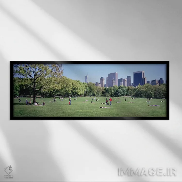 تابلو دکوراتیو Sheep Meadow, Central Park, NYC, New York City, New Yor… اثر پانورامیک ایمجز - نمای قابدار مشکی