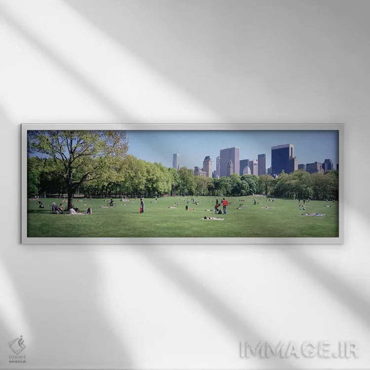 تابلو دکوراتیو Sheep Meadow, Central Park, NYC, New York City, New Yor… اثر پانورامیک ایمجز - نمای قابدار سفید