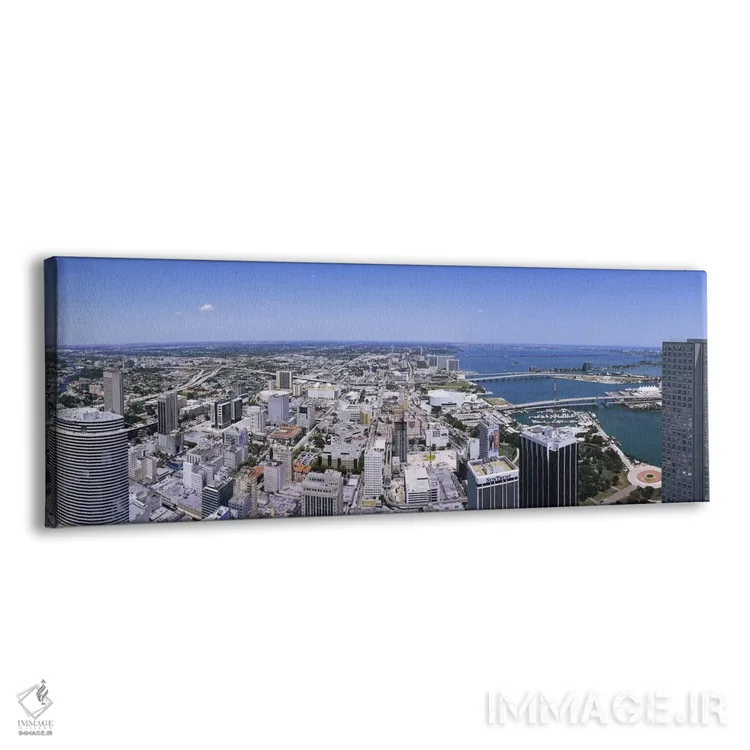 تابلو دکوراتیو Miami, Florida, USA #2,نمای هوایی از شهر میامی، فلوریدا… اثر پانورامیک ایمجز - نمای پرسپکتیو محصول