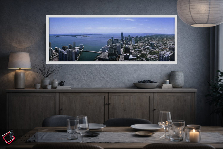 تابلو دکوراتیو Miami, Florida, USA,نمای هوایی از شهر میامی، فلوریدا، ا… اثر پانورامیک ایمجز - D3W